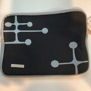 American Airlines Eames Dot Pattern Travel Kit Bag Black Grey Tech Pouch NEW 261